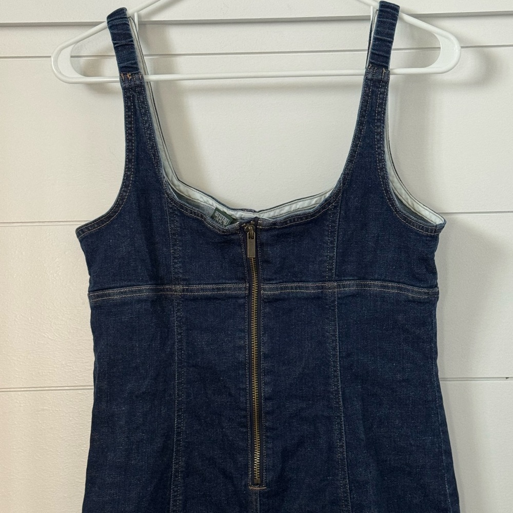 Wild Fable Dark Blue Denim Overall Dress, Women’s M - Picture 6 of 7